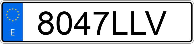 Numer rejestracyjny 8047LLV posiada MERCEDES A (168-169)