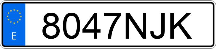 Numer rejestracyjny 8047NJK posiada SEAT LEON