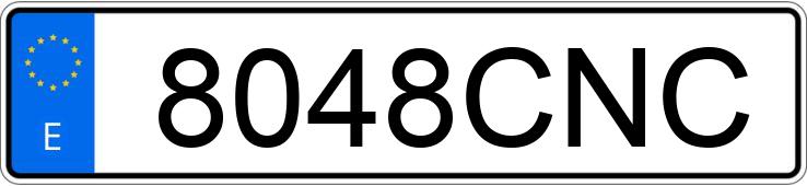 Numer rejestracyjny 8048CNC posiada VOLKSWAGEN GOLF