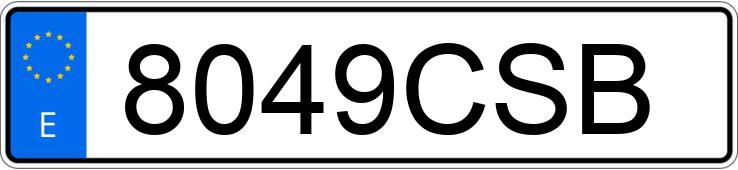 Pirat drogowy w pojeździe o numerach rejestracyjnych 8049CSB