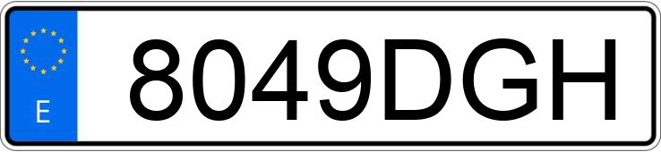 Numer rejestracyjny 8049DGH posiada AUDI A3 SPORTBACK Numer rejestracyjny 8049DGH posiada AUDI A3 SPORTBACK