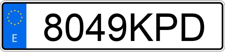 Numer rejestracyjny 8049KPD posiada KIA CEED