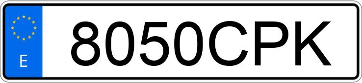 Numer rejestracyjny 8050CPK posiada OPEL VIVARO