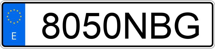 Numer rejestracyjny 8050NBG posiada MERCEDES C (203)