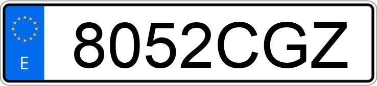 Numer rejestracyjny 8052CGZ posiada NISSAN TERRANO