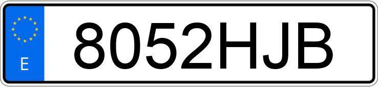 Numer rejestracyjny 8052HJB posiada PEUGEOT 308