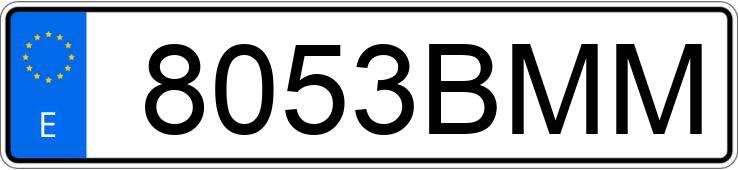 Numer rejestracyjny 8053BMM posiada HONDA GL 1800