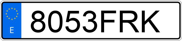 Numer rejestracyjny 8053FRK posiada MERCEDES CLS (219)