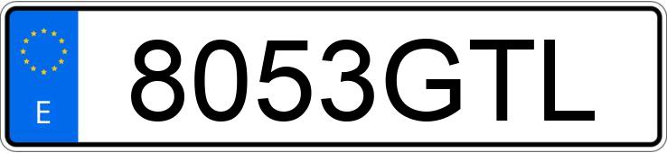 Numer rejestracyjny 8053GTL posiada MINI MINI Numer rejestracyjny 8053GTL posiada MINI MINI