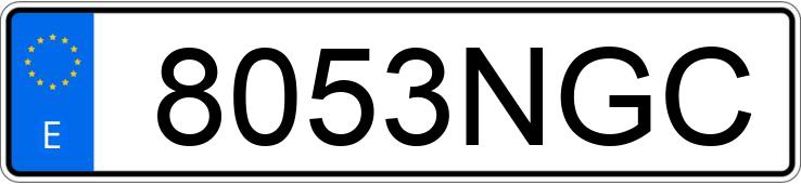 Numer rejestracyjny 8053NGC posiada MERCEDES CLA (118)