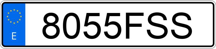 Numer rejestracyjny 8055FSS posiada PEUGEOT 207