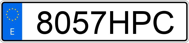 Numer rejestracyjny 8057HPC posiada SEAT IBIZA