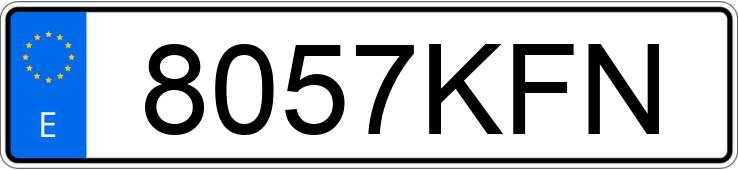 Numer rejestracyjny 8057KFN posiada BMW SERIE 1