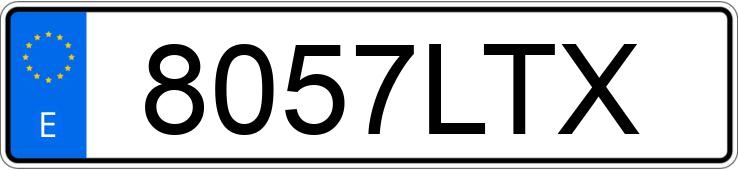 Numer rejestracyjny 8057LTX posiada MG ZS