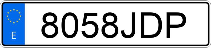 Numer rejestracyjny 8058JDP posiada FORD FIESTA