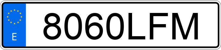 Numer rejestracyjny 8060LFM posiada OPEL COMBO LIFE XL 1.5TD 100 S/S SELECTIVE