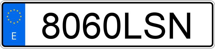 Numer rejestracyjny 8060LSN posiada PEUGEOT 308