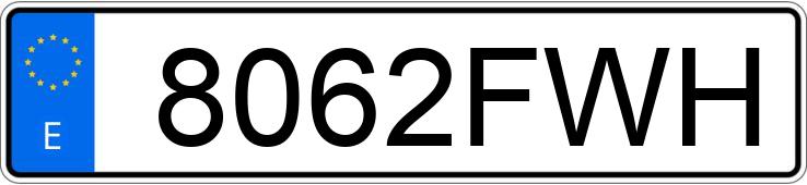 Numer rejestracyjny 8062FWH posiada IVECO EUROCARGO
