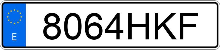 Numer rejestracyjny 8064HKF posiada VOLKSWAGEN POLO