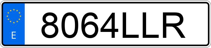 Numer rejestracyjny 8064LLR posiada RENAULT TRAFIC