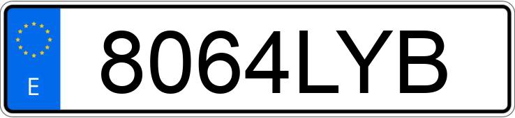 Numer rejestracyjny 8064LYB posiada KIA XCEED