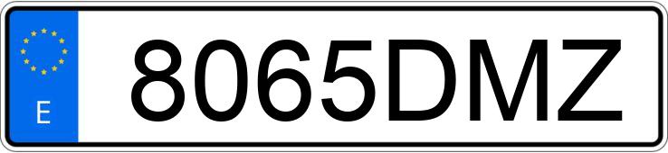 Numer rejestracyjny 8065DMZ posiada CITROEN C5