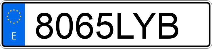 Numer rejestracyjny 8065LYB posiada MERCEDES G (463)