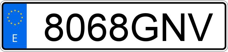 Numer rejestracyjny 8068GNV posiada MERCEDES SPRINTER