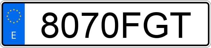 Numer rejestracyjny 8070FGT posiada HYUNDAI TUCSON