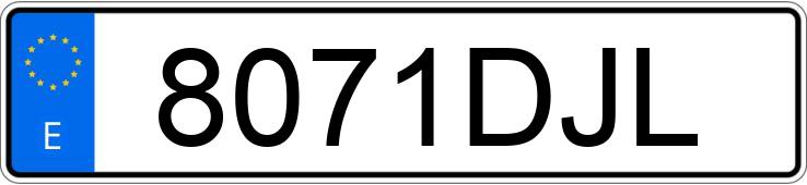 Numer rejestracyjny 8071DJL posiada MERCEDES A (168-169)