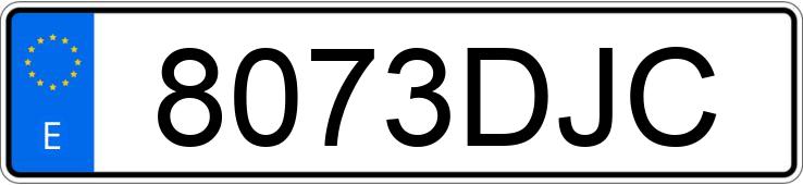 Numer rejestracyjny 8073DJC posiada SEAT IBIZA