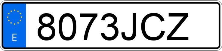 Numer rejestracyjny 8073JCZ posiada AUDI A6