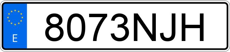 Numer rejestracyjny 8073NJH posiada RENAULT KANGOO