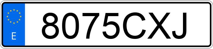 Numer rejestracyjny 8075CXJ posiada AUDI A4