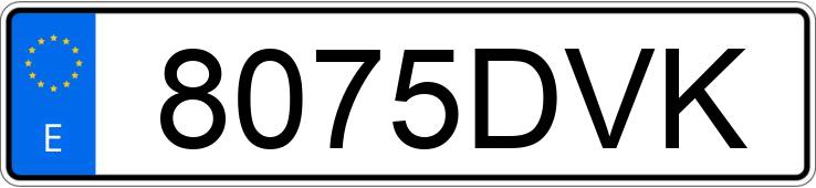 Numer rejestracyjny 8075DVK posiada MERCEDES CLS (219)