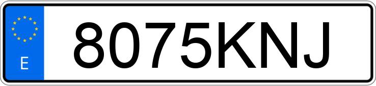 Numer rejestracyjny 8075KNJ posiada AUDI A1 SPORTBACK