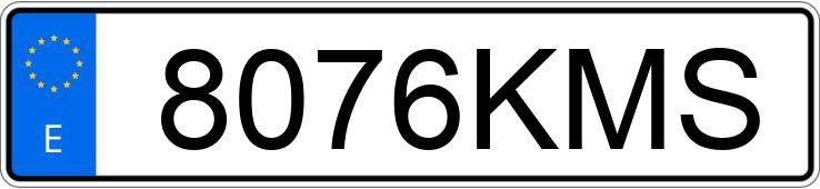 Numer rejestracyjny 8076KMS posiada SEAT LEON