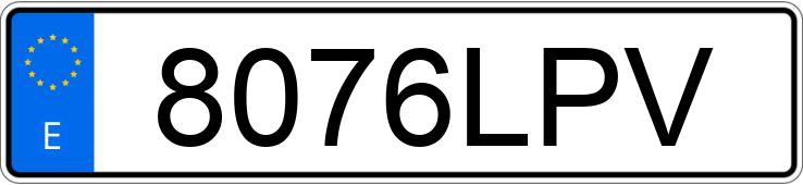 Numer rejestracyjny 8076LPV posiada RENAULT MEGANE