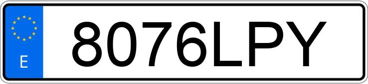 Numer rejestracyjny 8076LPY posiada MERCEDES V (638-639-447)