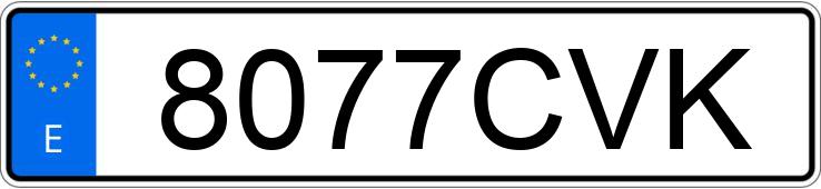 Numer rejestracyjny 8077CVK posiada HYUNDAI TERRACAN