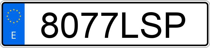 Numer rejestracyjny 8077LSP posiada PEUGEOT EXPERT F STANDARD 1.5BLUEHDI 120 S&S ASPHALT