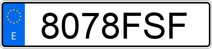 Numer rejestracyjny 8078FSF posiada DACIA LOGAN