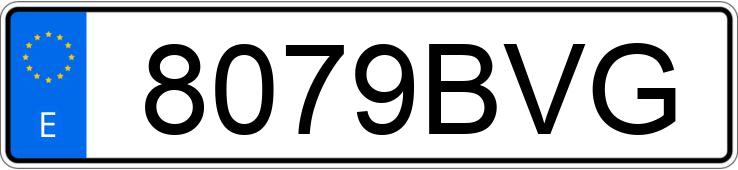 Numer rejestracyjny 8079BVG posiada RENAULT KANGOO