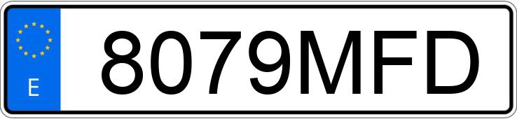 Numer rejestracyjny 8079MFD posiada JAGUAR F PACE