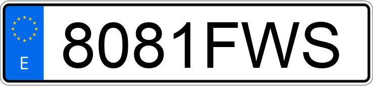 Numer rejestracyjny 8081FWS posiada SEAT LEON