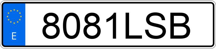 Numer rejestracyjny 8081LSB posiada SEAT IBIZA Numer rejestracyjny 8081LSB posiada SEAT IBIZA