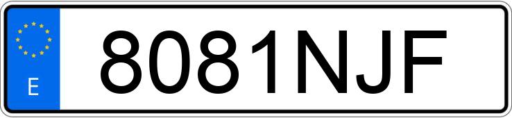 Numer rejestracyjny 8081NJF posiada VOLKSWAGEN TIGUAN