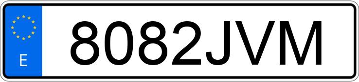 Numer rejestracyjny 8082JVM posiada SEAT ALTEA