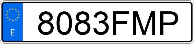 Numer rejestracyjny 8083FMP posiada VOLKSWAGEN POLO