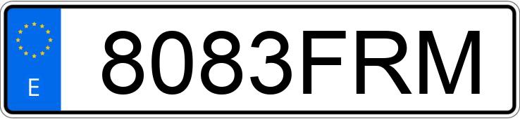 Numer rejestracyjny 8083FRM posiada OPEL ASTRA GTC